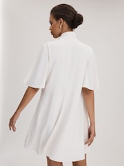 Florere Tie Neck Mini Dress - Image 4 of 6