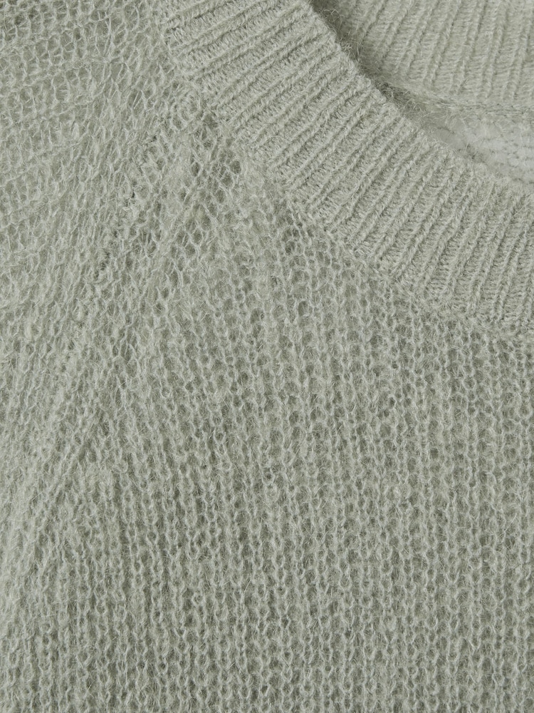 Reiss Sage Mae Oversized Crew Neck Jumper - Image 7 of 7