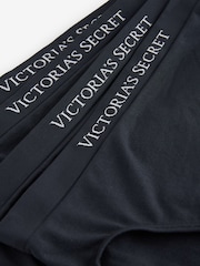Victoria's Secret Black Brief Logo 4 Pack Knickers - Image 3 of 4