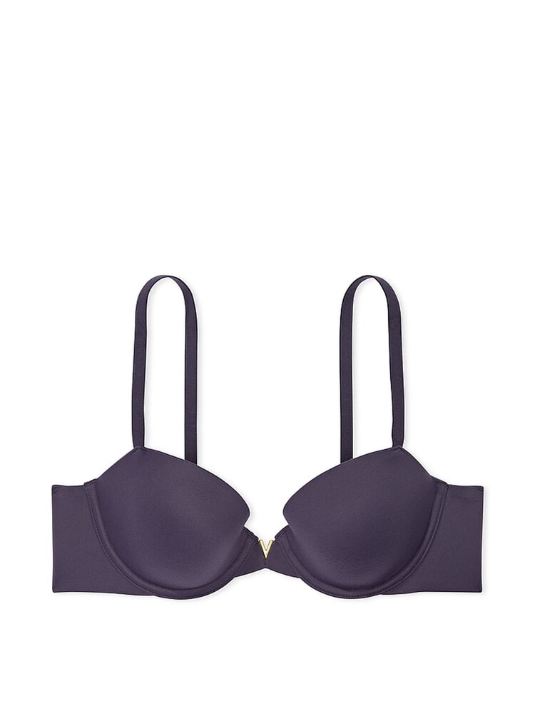 Victoria's Secret Bad Boy Grey Lightly Lined Demi Bra - Image 2 of 3 Victoria's Secret Bad Boy Grey Lightly Lined Demi Bra - Image 2 of 3