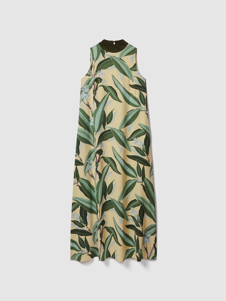 Florere Printed High Neck Maxi Dress - Image 2 of 8
