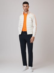 Reiss x McLaren F1 Team White McLaren F1 Hybrid Quilt and Jersey Jacket - Image 3 of 10