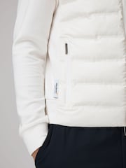 Reiss x McLaren F1 Team White McLaren F1 Hybrid Quilt and Jersey Jacket - Image 7 of 10