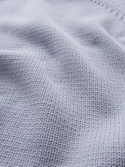 Lilac Purple 100% Cotton Roll Edge Knitted T-Shirt - Image 6 of 6