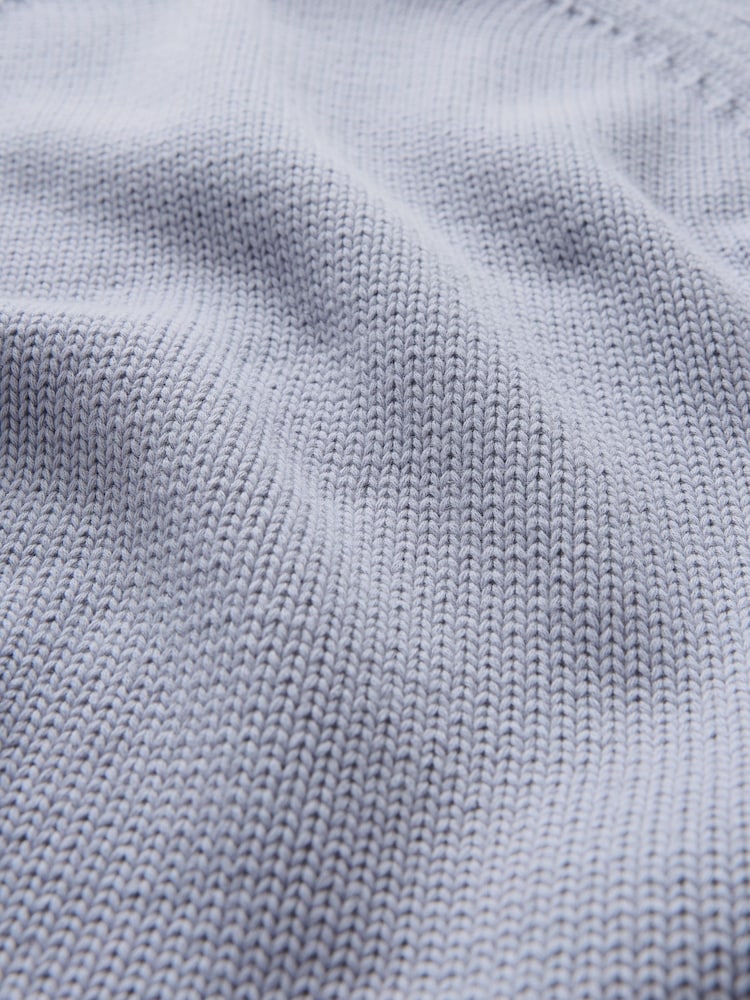 Lilac Purple 100% Cotton Roll Edge Knitted T-Shirt - Image 6 of 6