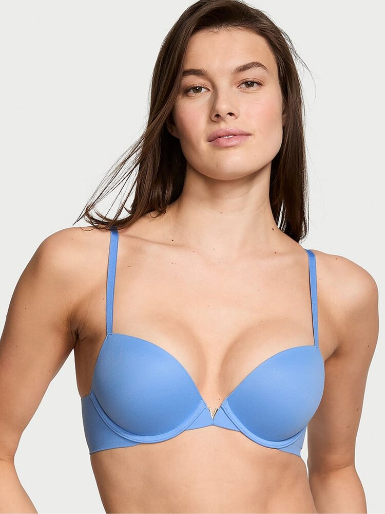 Victoria's Secret Blue Bonnet Push Up Bra - Image 1 of 3