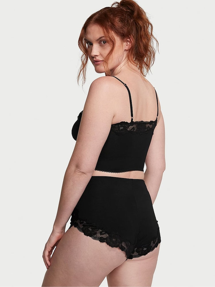 Victoria's Secret Black Straight Neck Modal Cami Set - Image 2 of 3