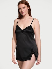 Victoria's Secret Black Lace Slip Dress - Image 1 of 3