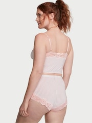 Victoria's Secret Purest Pink Stripe Straight Neck Modal Cami Set - Image 2 of 3