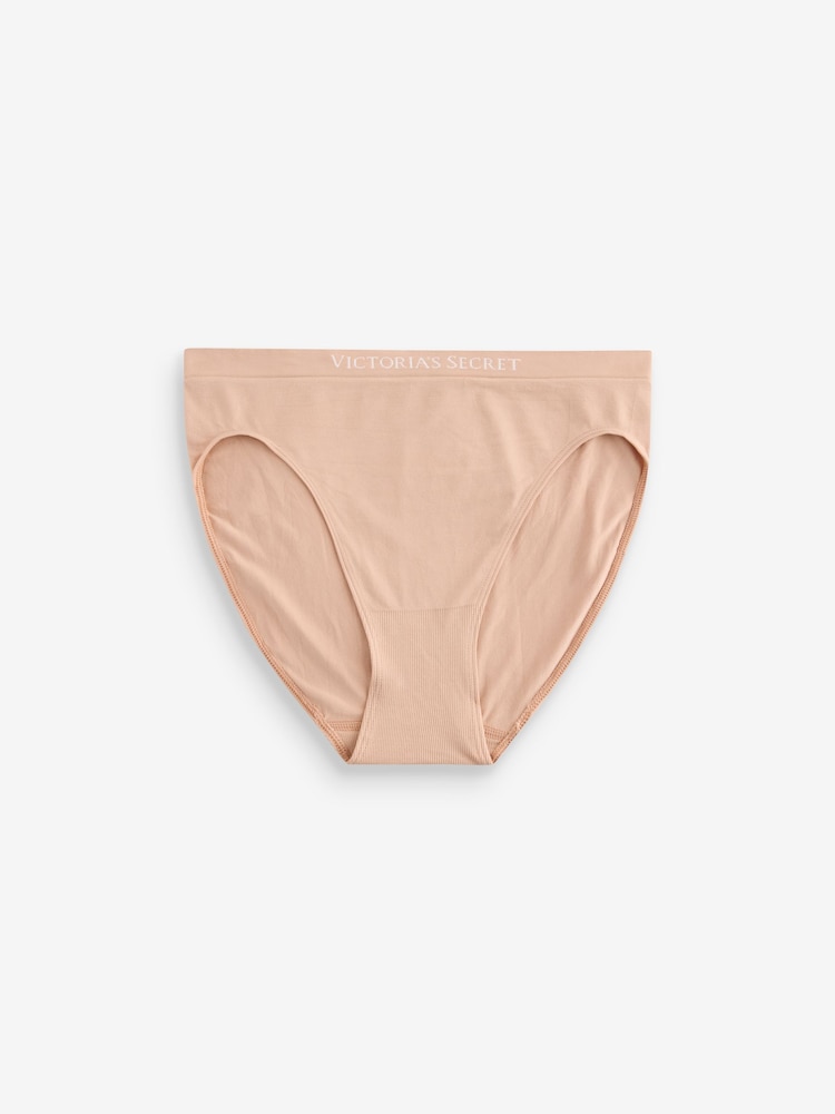 Victoria's Secret Black/Nude Brief Logo 4 Pack Knickers - Image 2 of 5