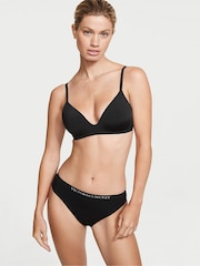 Victoria's Secret Black/Nude Brief Logo 4 Pack Knickers - Image 6 of 7