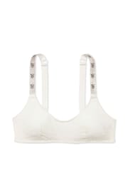 Victoria's Secret Coconut White Lace Monogram Shine Strap Bralette - Image 3 of 3