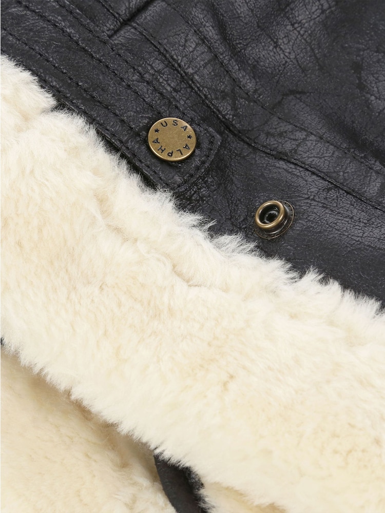Alpha Industries B3 FL Black Jacket - Image 7 of 7