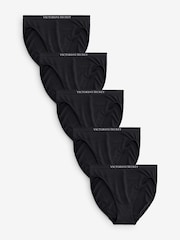 Victoria's Secret Black Brief 5 Pack Knickers - Image 1 of 4