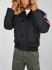 Alpha Industries Polar Black Jacket - Image 1 of 4