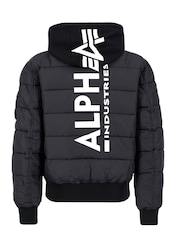 Alpha Industries MA-1 ZH Back Print Puffer Black 100% Cotton Jacket - Image 4 of 4