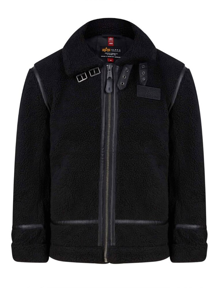 Alpha Industries B3 Teddy Black Jacket - Image 2 of 3