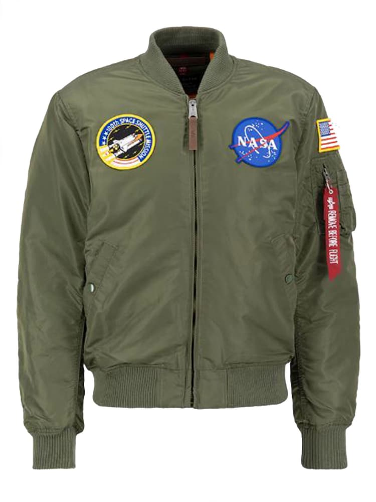 Alpha Industries Green MA-1 VF NASA Jacket - Image 3 of 3