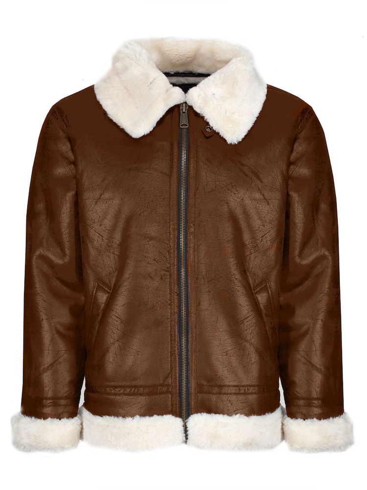 Alpha Industries B3 FL Brown Jacket - Image 2 of 3 Alpha Industries B3 FL Brown Jacket - Image 2 of 3