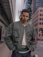 Alpha Industries MA1 Reversible Grey Jacket - Image 1 of 5