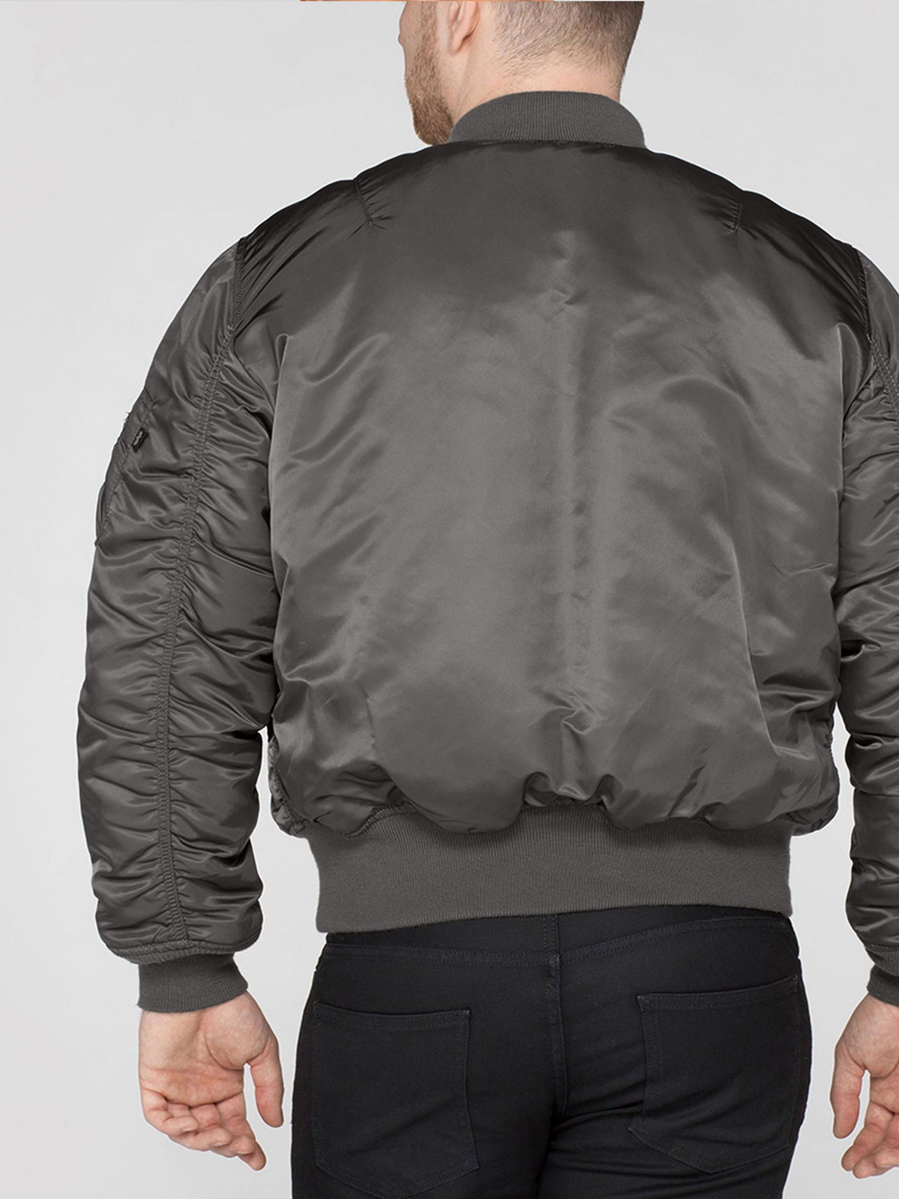 REVERSIBLE MA-1 JKT BLACK X GREY（Alpha Industries Size XS