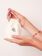 Lauren Ralph Lauren Silber​​​​​​​ Tone Kristall Key Pendant - Bild 4 von 4
