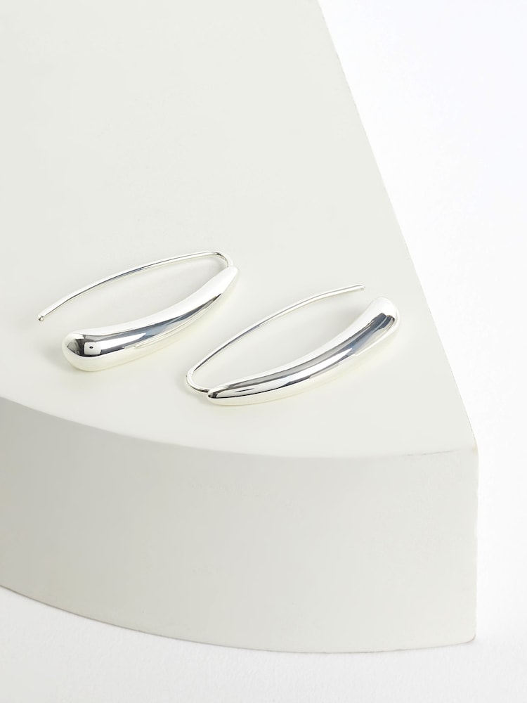 Lauren Ralph Lauren Silber​​​​​​​Tone Threader Ohrringe - Bild 1 von 4
