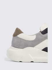 MOSS Grey Brighton Chunky Trainers - Image 4 of 4