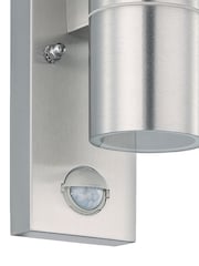 Eglo Silver Riga 5 LED Steel Outdoor Wall Light With Sensor - Image 4 of 6