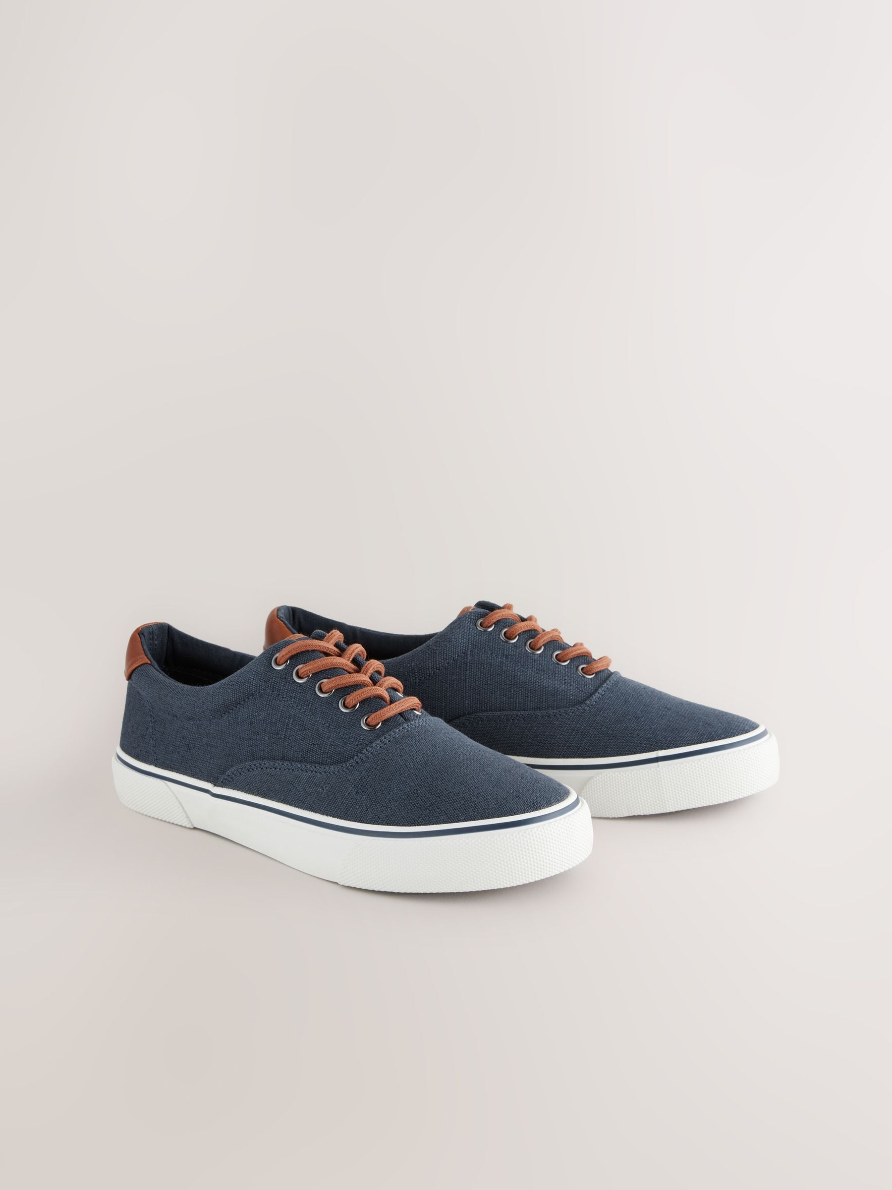 Buy Navy Blue Classic Canvas Pumps from Next USA