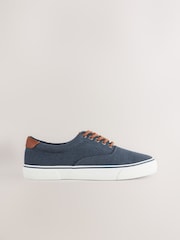 Navy Blue Classic Canvas Pumps - Image 2 of 7