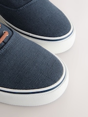 Navy Blue Classic Canvas Pumps - Image 5 of 7