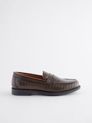 Brown EDIT Penny Loafer Shoes - Image 3 of 7