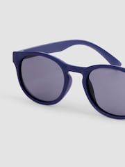 JoJo Maman Bébé Navy Blue Rounded Sunglasses - Image 2 of 2