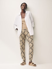 Black Paisley Print Jersey Joggers - Image 2 of 6