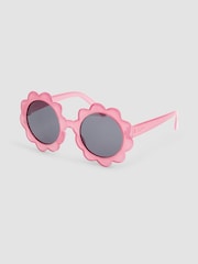 JoJo Maman Bébé Fuchsia Pink Flower Sunglasses - Image 2 of 3