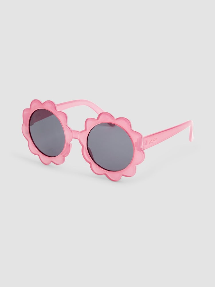 JoJo Maman Bébé Fuchsia Pink Flower Sunglasses - Image 2 of 3
