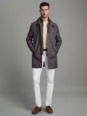 Reiss Buttermilk Yellow Wessex Merino Wool Crew Neck Jumper - Image 3 of 5