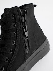 Black School Chunky High Top Trainers - Image 7 of 7