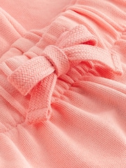 Grapefruit Pink Raw Edge Washed Jersey Shorts - Image 6 of 6