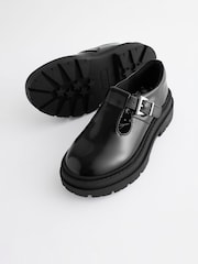 Black T-Bar Chunky School Shoes - Image 4 of 8