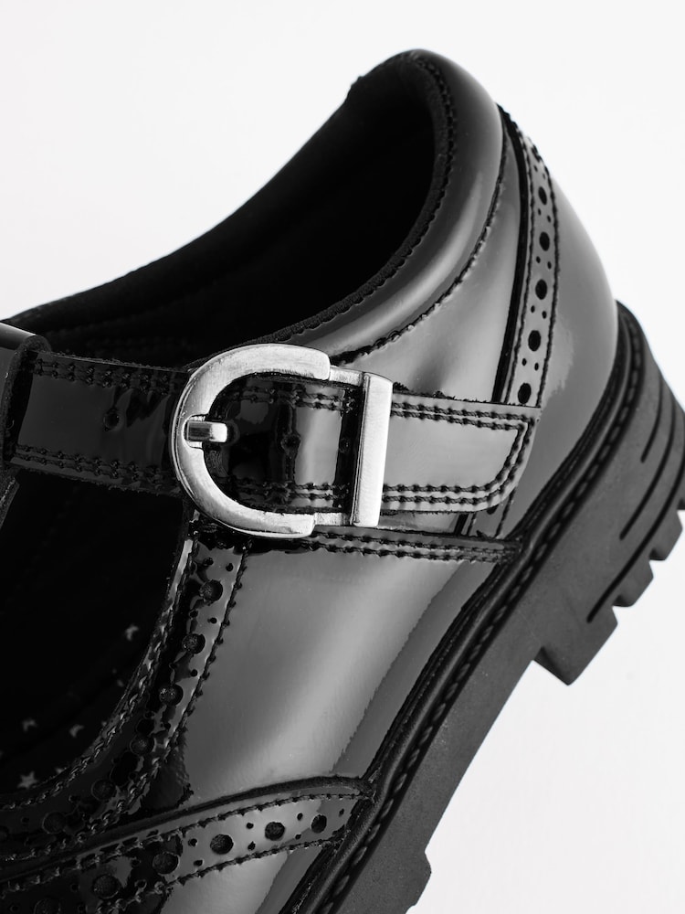 Charol negro - Zapatos escolares de cuero con tira en T - Imagen 8 de 8 Charol negro - Zapatos escolares de cuero con tira en T - Imagen 8 de 8