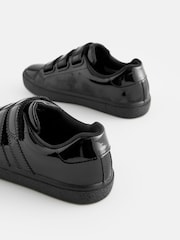 Black Patent 3V School Trainers - Image 3 of 6