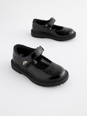 Black Patent Rainbow Chunky Mary Jane School Shoes - Image 1 of 9