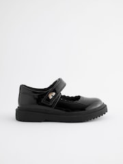 Black Patent Rainbow Chunky Mary Jane School Shoes - Image 2 of 9