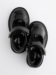 Black Patent Rainbow Chunky Mary Jane School Shoes - Image 3 of 9