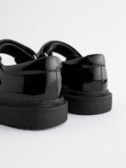Black Patent Rainbow Chunky Mary Jane School Shoes - Image 7 of 9