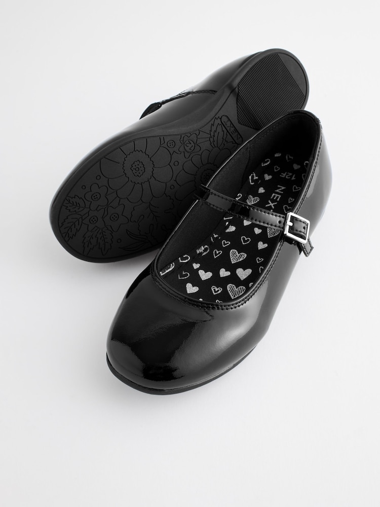 Brevet noir - Chaussures d’école Mary Jane en cuir - Image 3 of 7