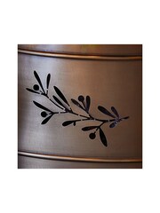 Ivyline Bronze Christmas Cut Out Mistletoe Tree Skirt - Image 3 of 4