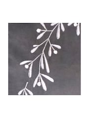 Ivyline Grey Christmas Velvet Mistletoe Tree Skirt - Image 3 of 4
